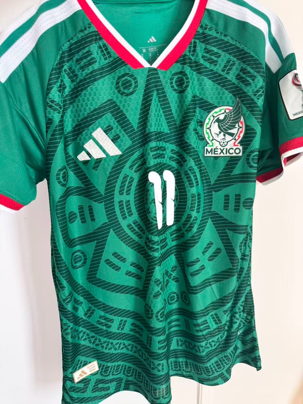 Mexico 2026 World Cup Green Soccer Jersey #11 Men’s M